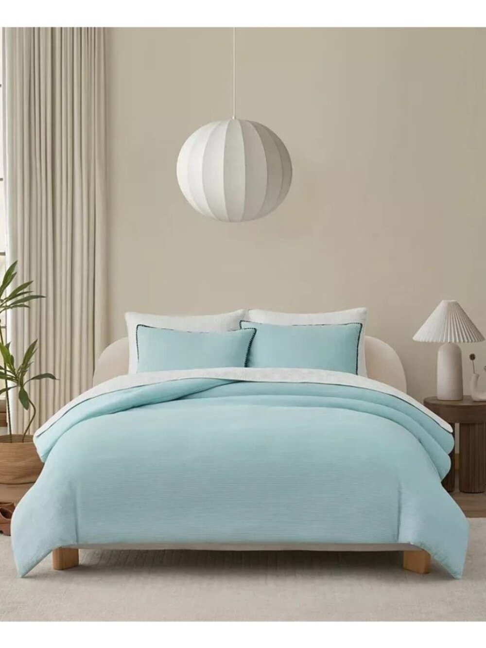 UGG Brisa 2 Piece Comforter Set Twin Twin XL Fountain Blue MSRP $170 - Picture 2 of 4